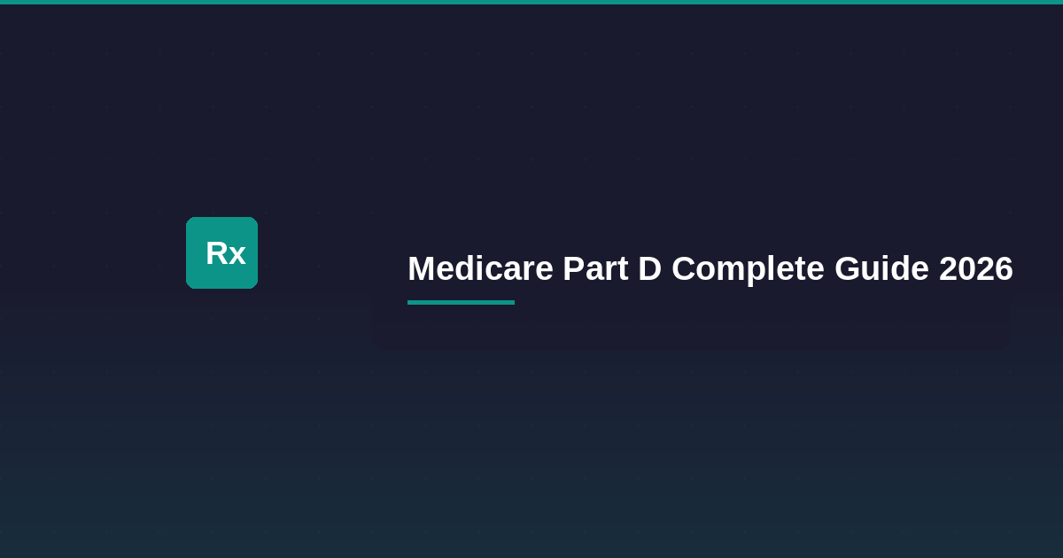 Medicare Part D Complete Guide 2026
